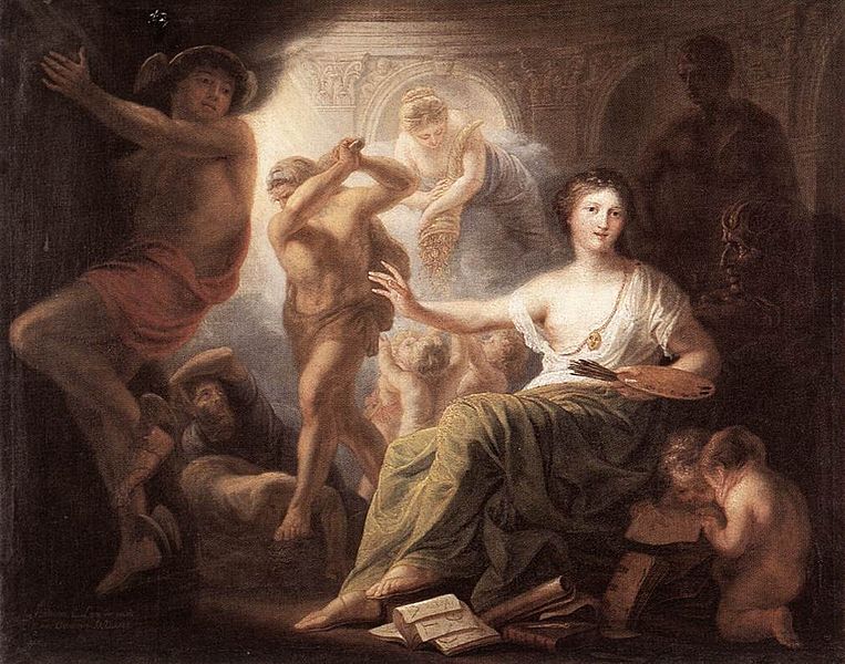 Hercules Protects Painting from Ignorance and Envy